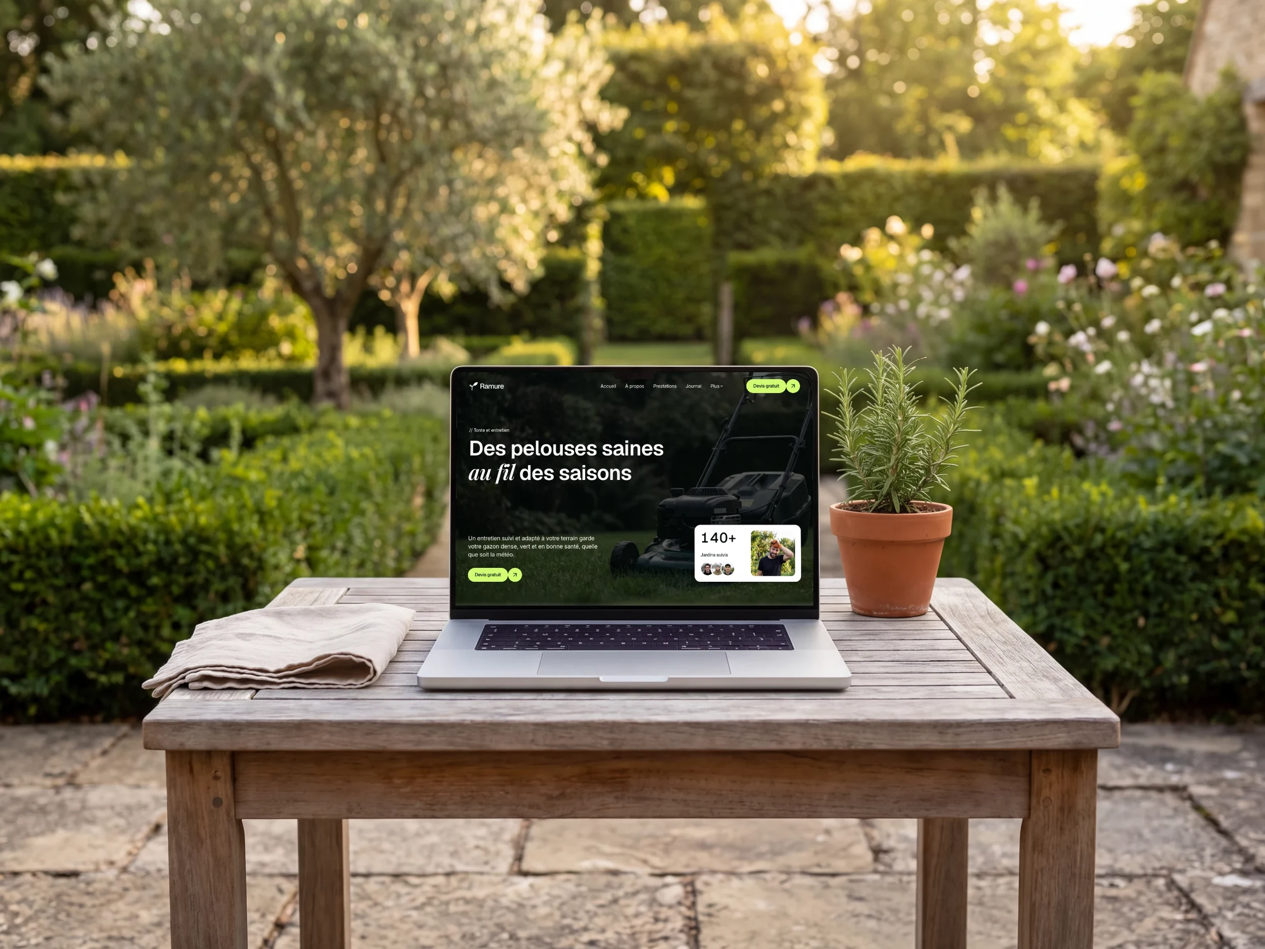 Ramure, site de démonstration jardinier-paysagiste