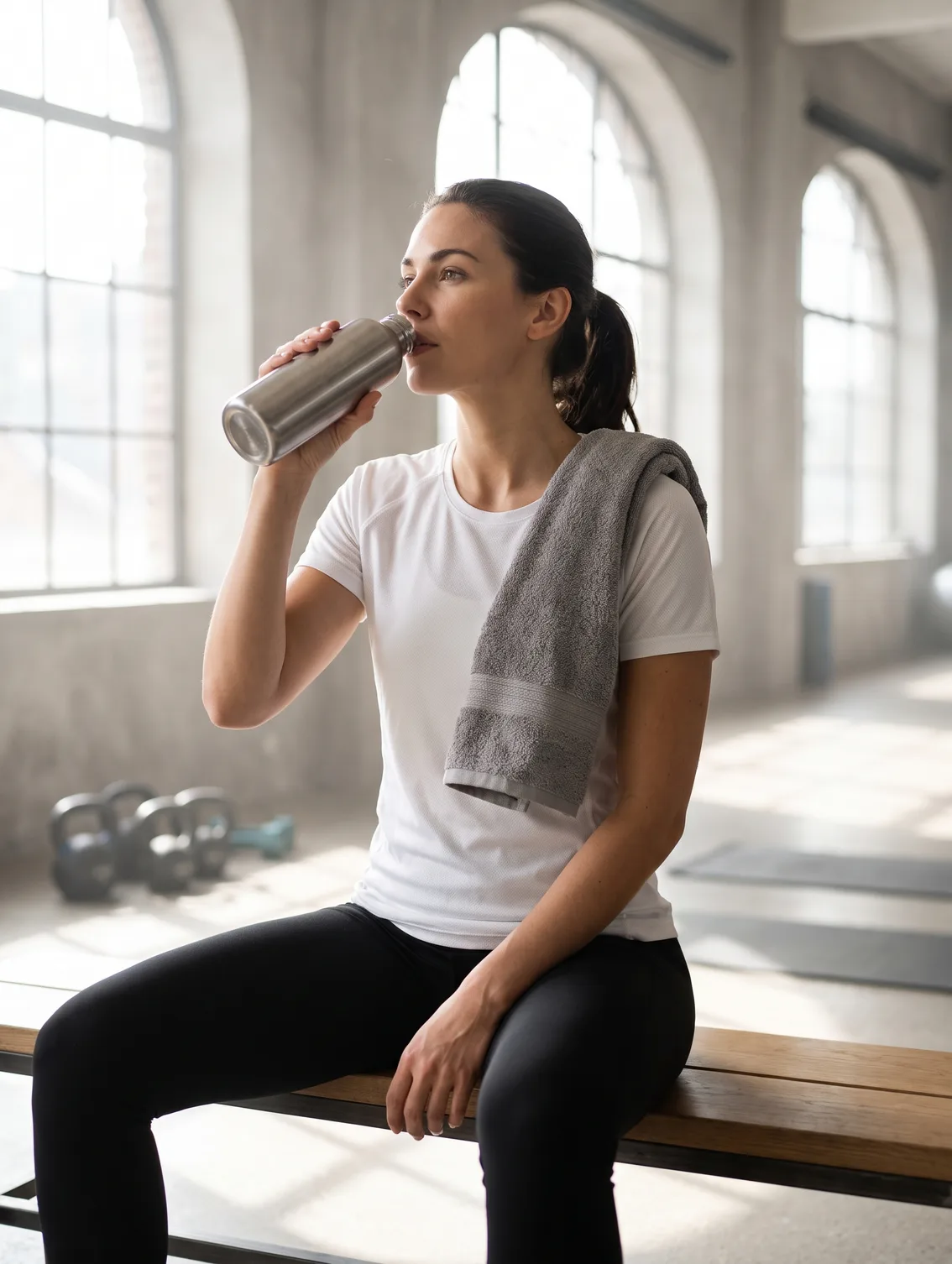 Pause hydratation après la séance